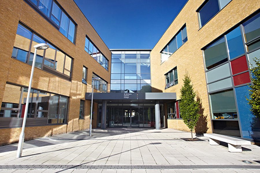 Front entrance of building