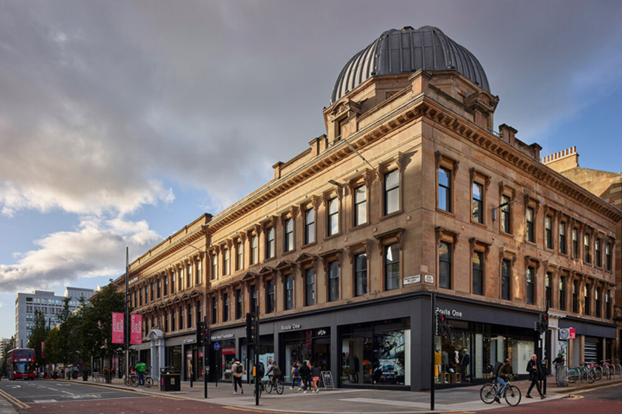 Angled external building image