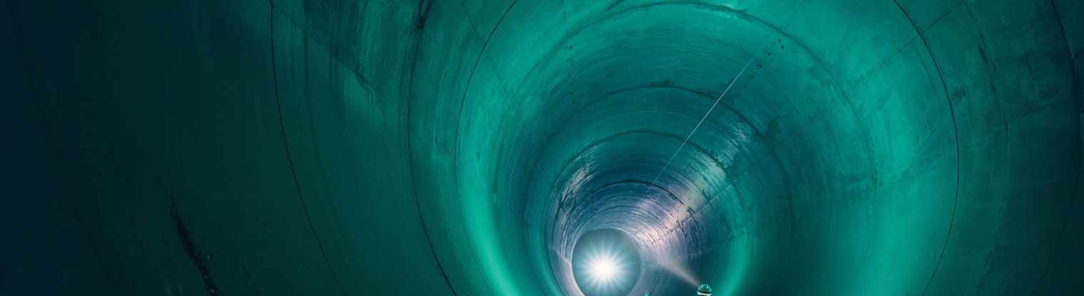 tunnel night time image