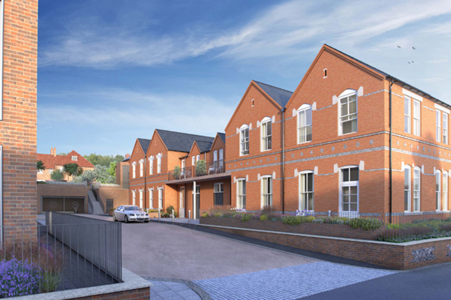 Angled shot of henley building