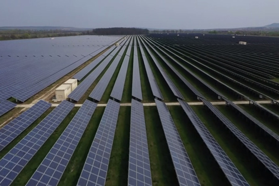 solo panels aerial view