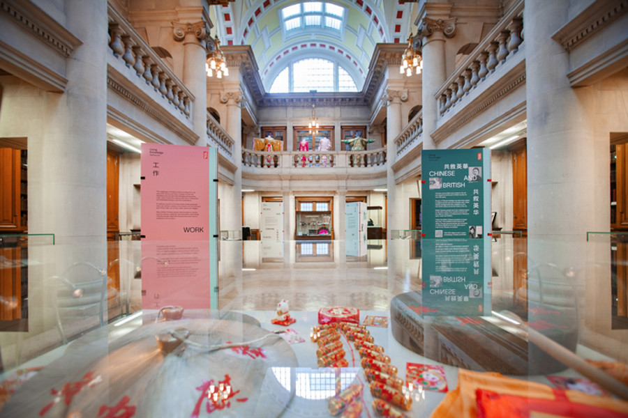 Interior of hallway of liverpool library