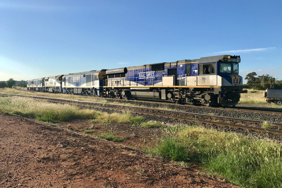 train on tracks