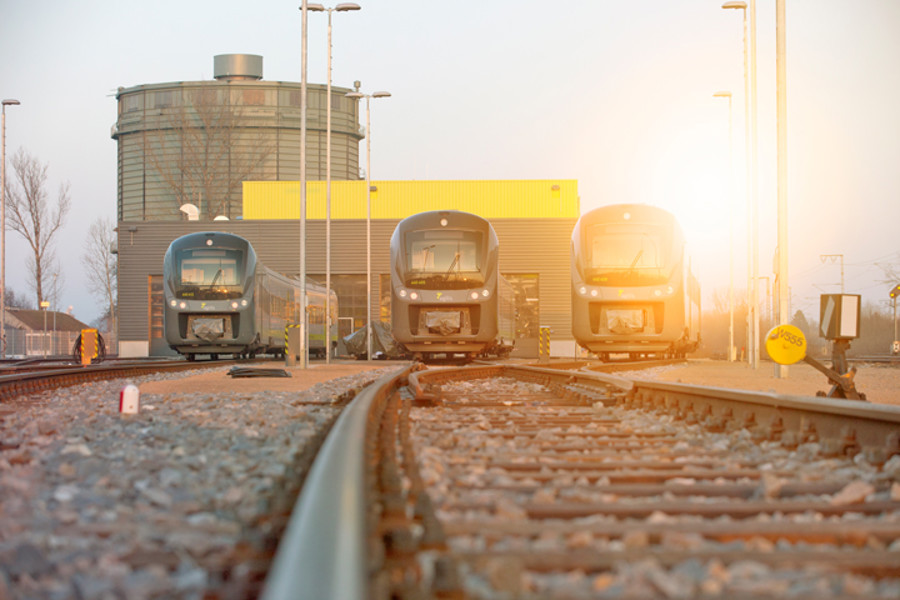 BeNEX Agilis EMU In Front Of Own Depot