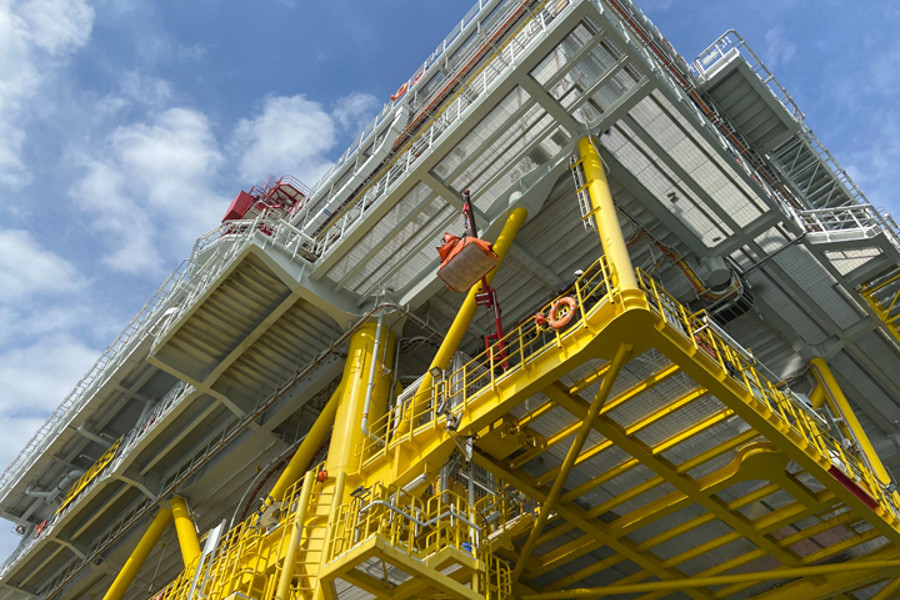 EA1 OFTO platform from below