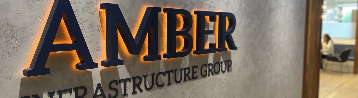 Amber infrastructure sign